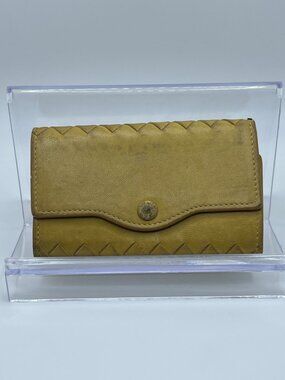 Bottega Veneta Intrecciato Pale Yellow 6-Key Case